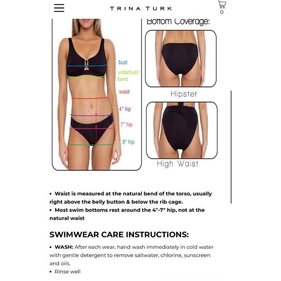 NEW Trina Turk Sunray Womens Crochet Bandeau Bikini Top Halter Size 8 $98 - Picture 6 of 6